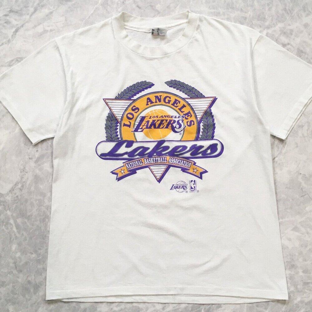 Los Angeles Lakers 90_S Nba Shirt Made In Usa Bn356